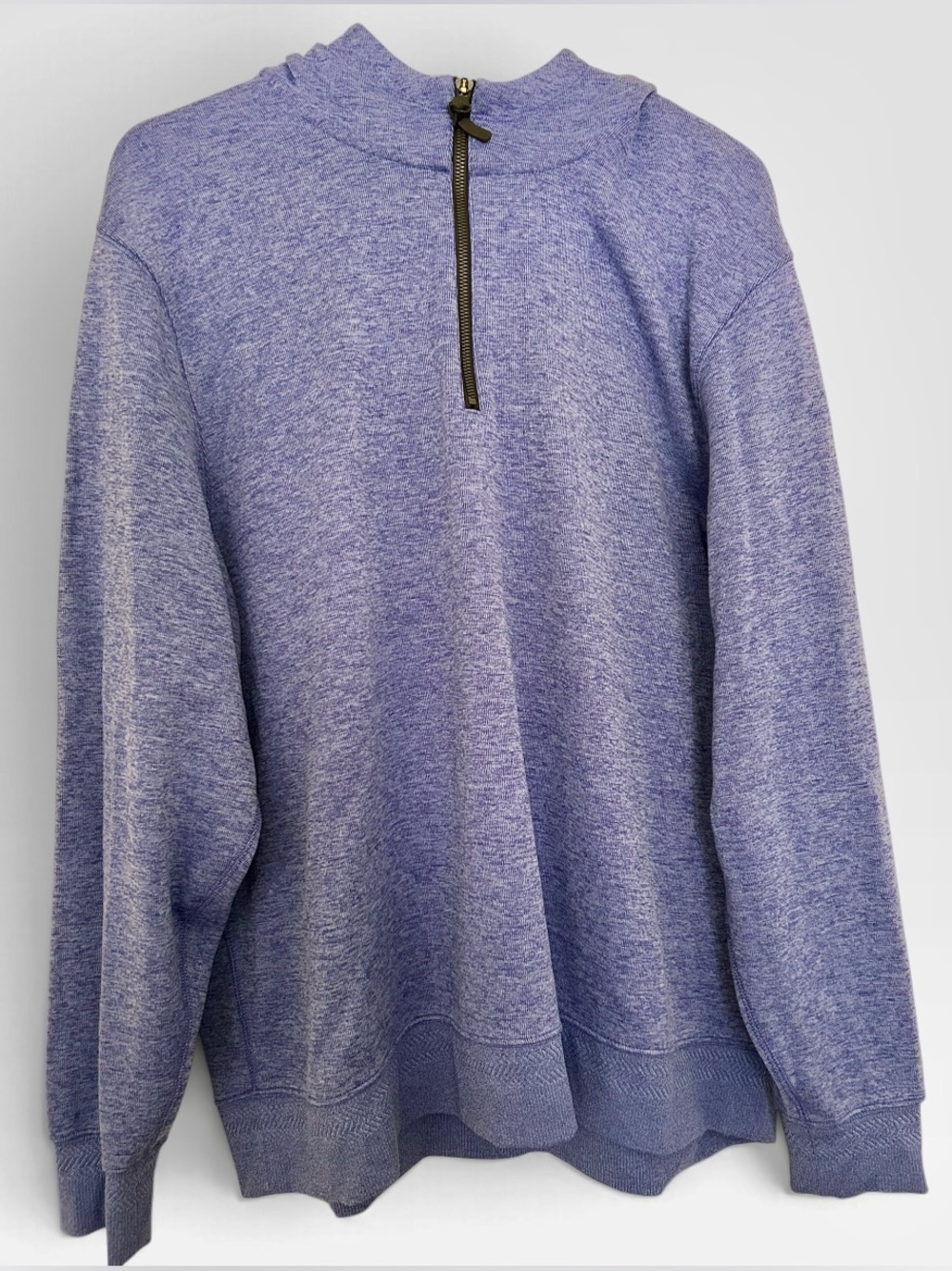 Nike Men's Heathered Blue Zip-Up Hoodie Pullover, XL